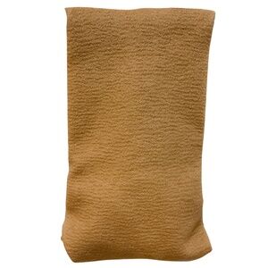 THE ROW CAMEL LARGE GLOVE CASHMERE CLUTCH BAG